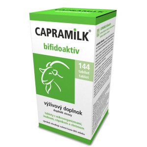 Tablety z kozího mléka CAPRAMILK – BIFIDOAKTÍV, 144 tablet